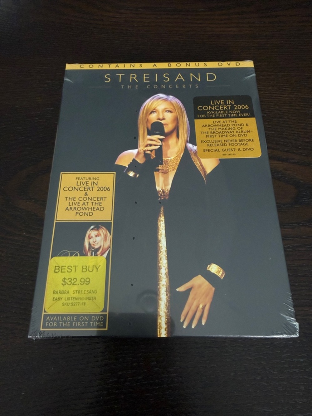 Barbra Streisand : The Concerts DVD — Gold & Black Edition